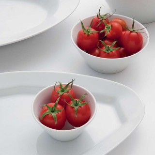 Saladier conique porcelaine blanche - D 24 cm - Napoli