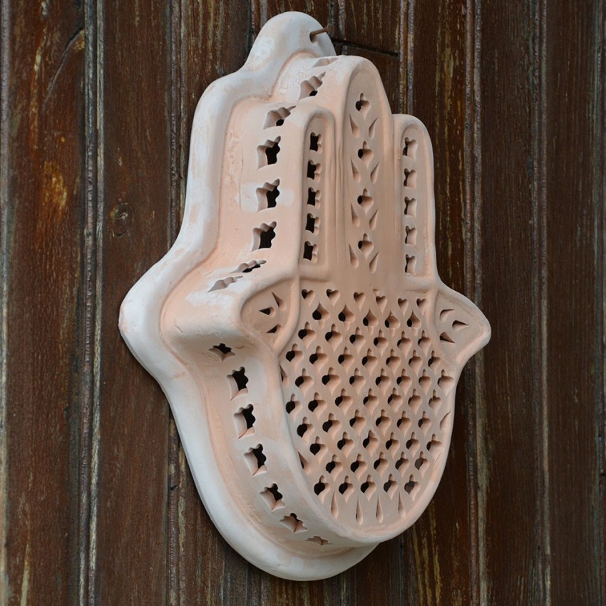 Applique murale Main de Fatma Terre cuite