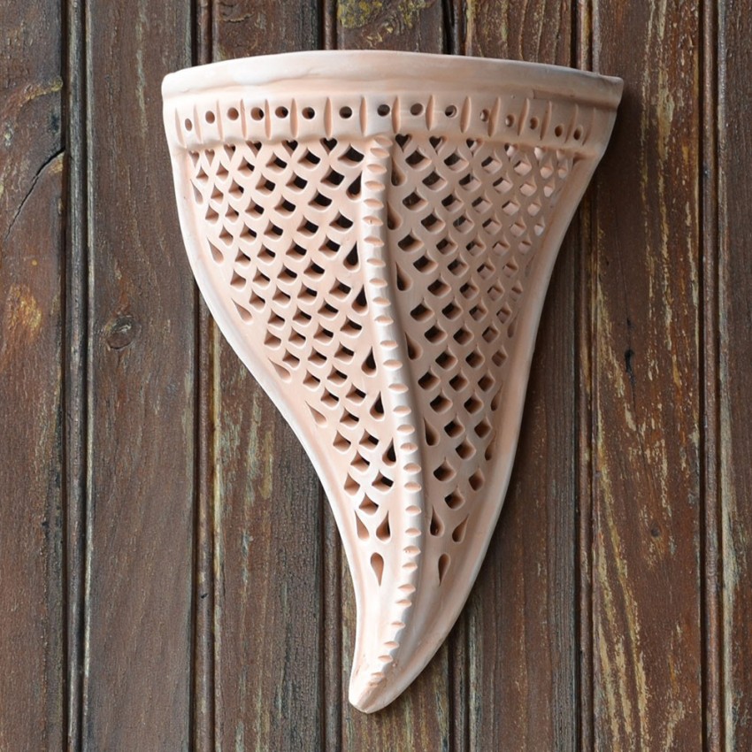 Applique murale Flamme Grand Modèle Terre Cuite