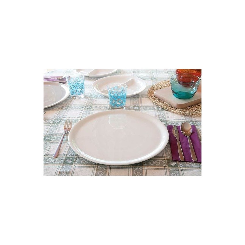 Assiette à pizza porcelaine blanche - D 31 cm - Napoli