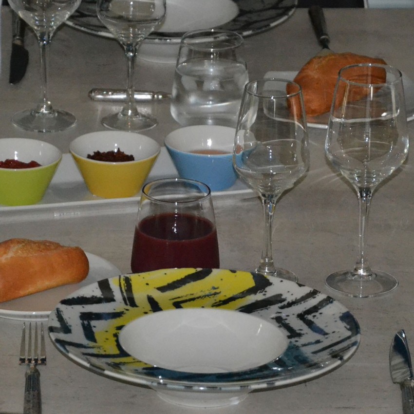 Lot de 6 assiettes à risotto Insalata - D 27,5 cm - Napoli