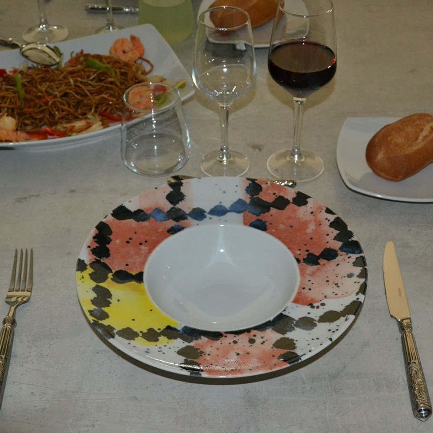 Lot de 6 assiettes à risotto Salame - D 27,5 cm - Napoli