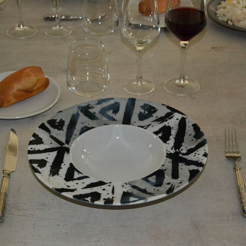 Lot de 6 assiettes à risotto Salsiccia - D 27,5 cm - Napoli