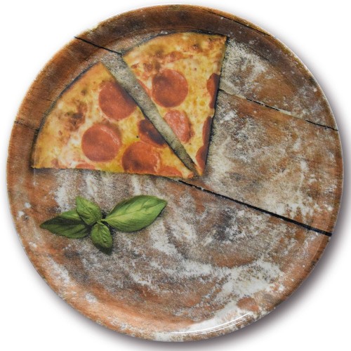 Lot de 6 assiettes à pizza Slice -D 31 cm