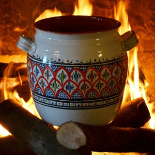 Couscoussier de cuisson - Grand Modèle - Bakir Rouge