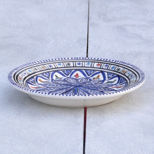 Assiette à entrée ou dessert Bakir bleu - D 20 cm 2