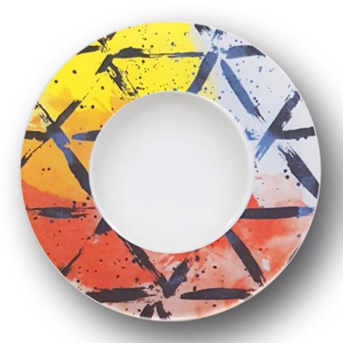 Lot de 6 assiettes de présentation et 6 creuses D 31 cm Cucina 2