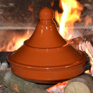 Tajine de cuisson en pâte à feu - D 25 cm