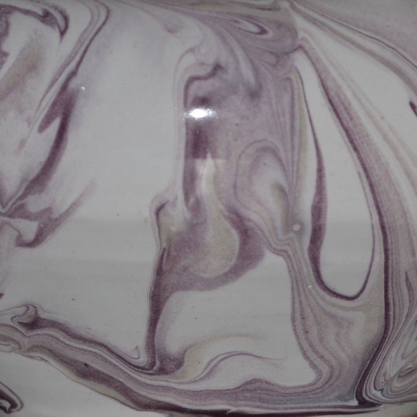 Cendrier anti fumée Marbré Violet - Moyen modèle