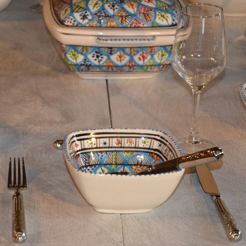 Service à soupe carrée Bakir Royal - 6 pers