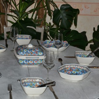 Service à soupe carrée Bakir Royal - 6 pers