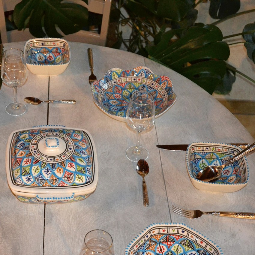 Service à soupe carrée Bakir Royal - 6 pers