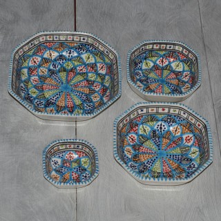 Plat octogonal Bakir Royal - L 20 cm