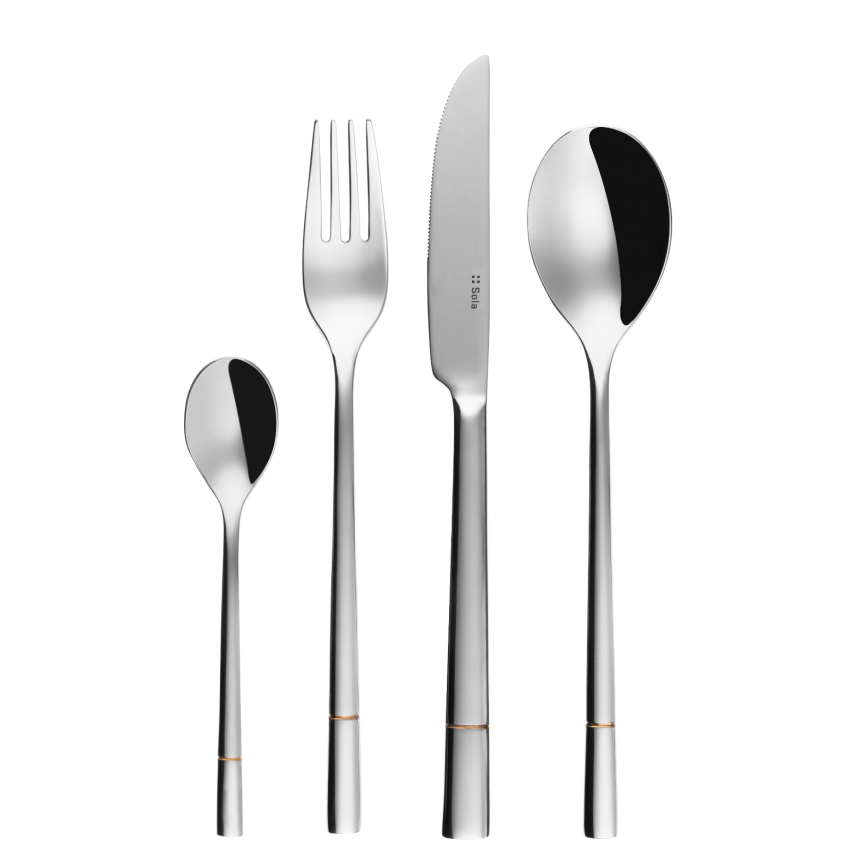 Lot de 6 Fourchettes de table en inox Luxus