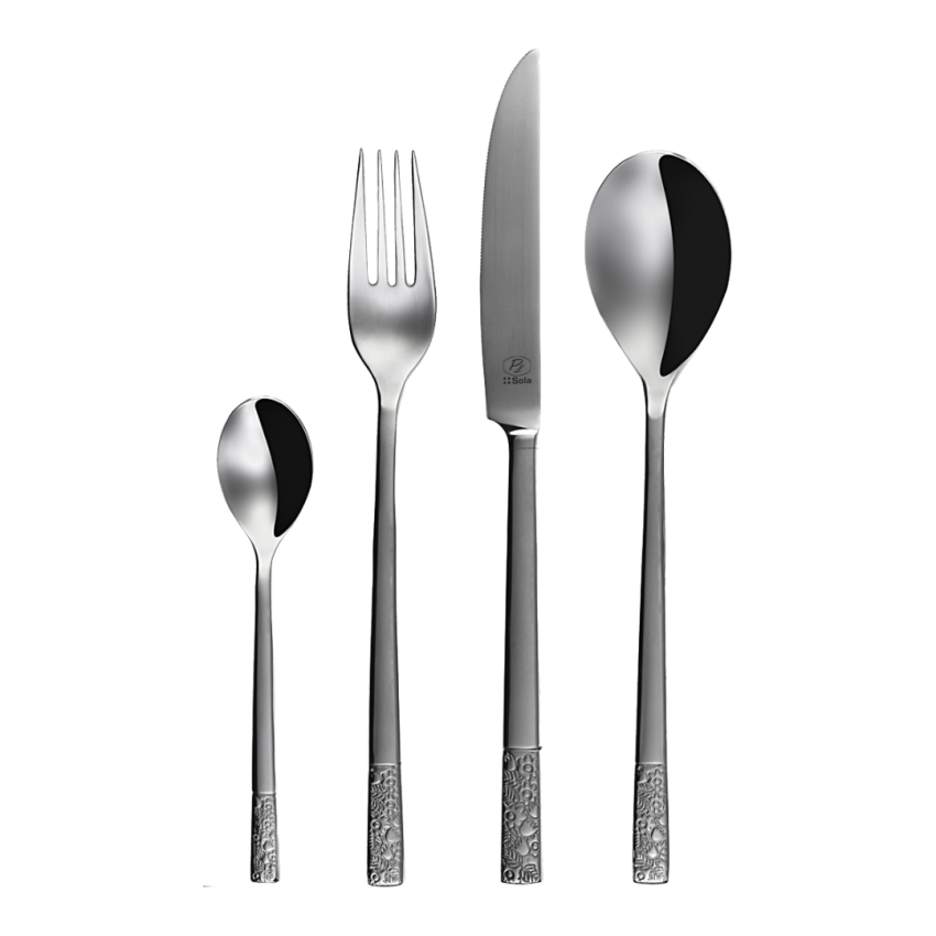 Lot de 6 Fourchettes de table en inox Fiori