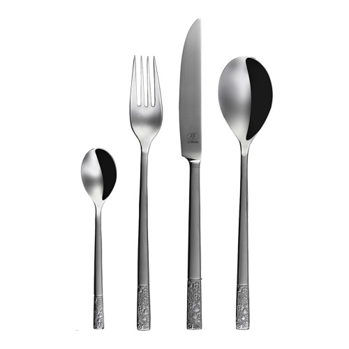 Fourchettes et couteaux en inox Fiori x 6 2