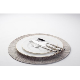 Lot de 6 fourchettes et 6 couteaux en inox Adam