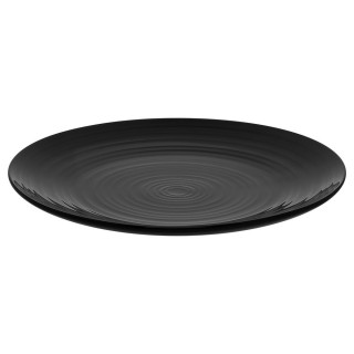 Lot de 6 assiettes plates Gaya Noires - D 23 cm