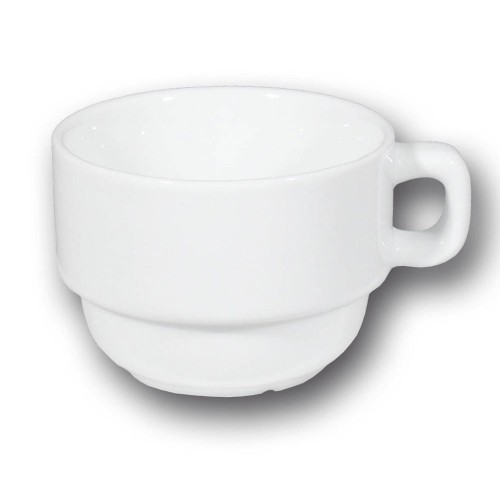 Service à thé 6 personnes porcelaine blanche - Roma