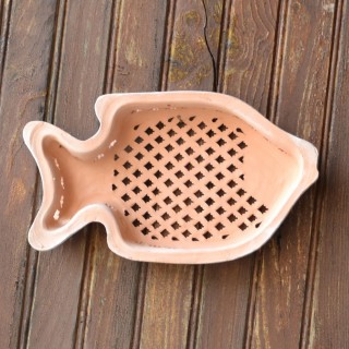 Applique murale Poisson Grand Modèle Terre cuite