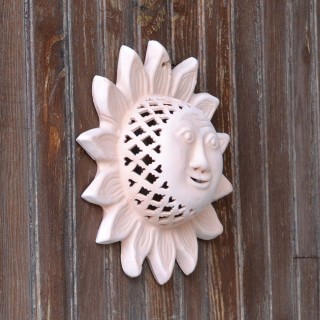 Applique murale Soleil Terre cuite