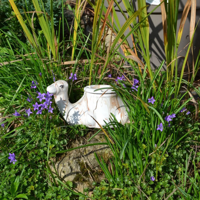 Cendrier marocain Chameau Marbré Marron - Moyen Modèle