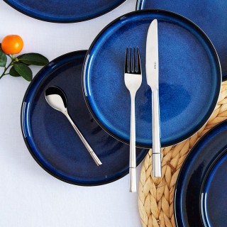 Ménagère 6 personnes en inox 24 pièces Luxus argenté