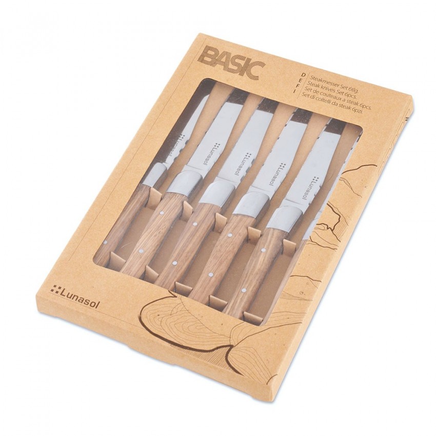 Lot de 6 Couteaux à steak Basic Country