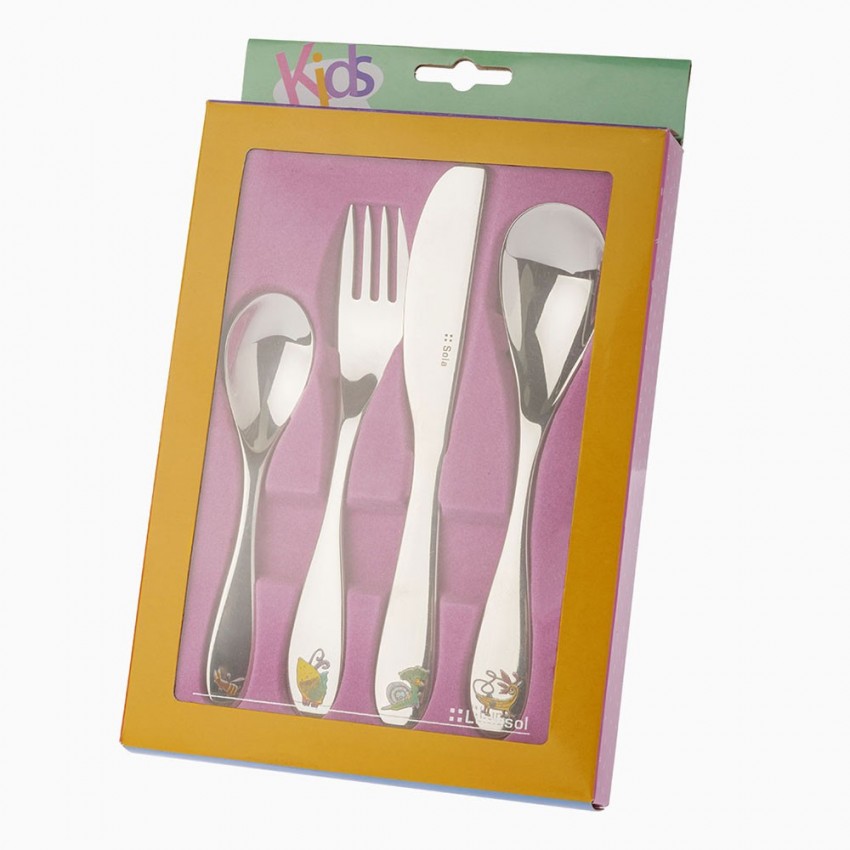 Couverts pour enfants Fruitopia en inox x 4 - Coffret