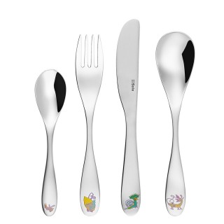 Couverts pour enfants Fruitopia en inox x 4 - Coffret
