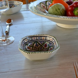 Plat octogonal Bakir vert - L 11 cm