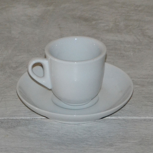 Service à café Clara 2 personnes porcelaine blanche