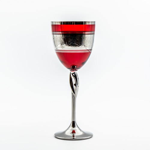 Verres à pied Anissa Rouge 25 cl x 2 - Coffret 2
