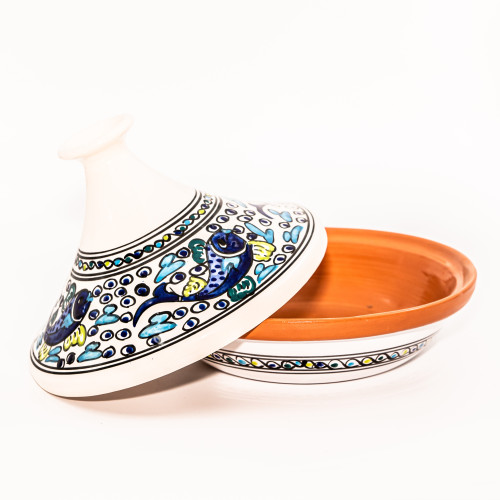 Tajine Poisson Bleu - D 31 cm 