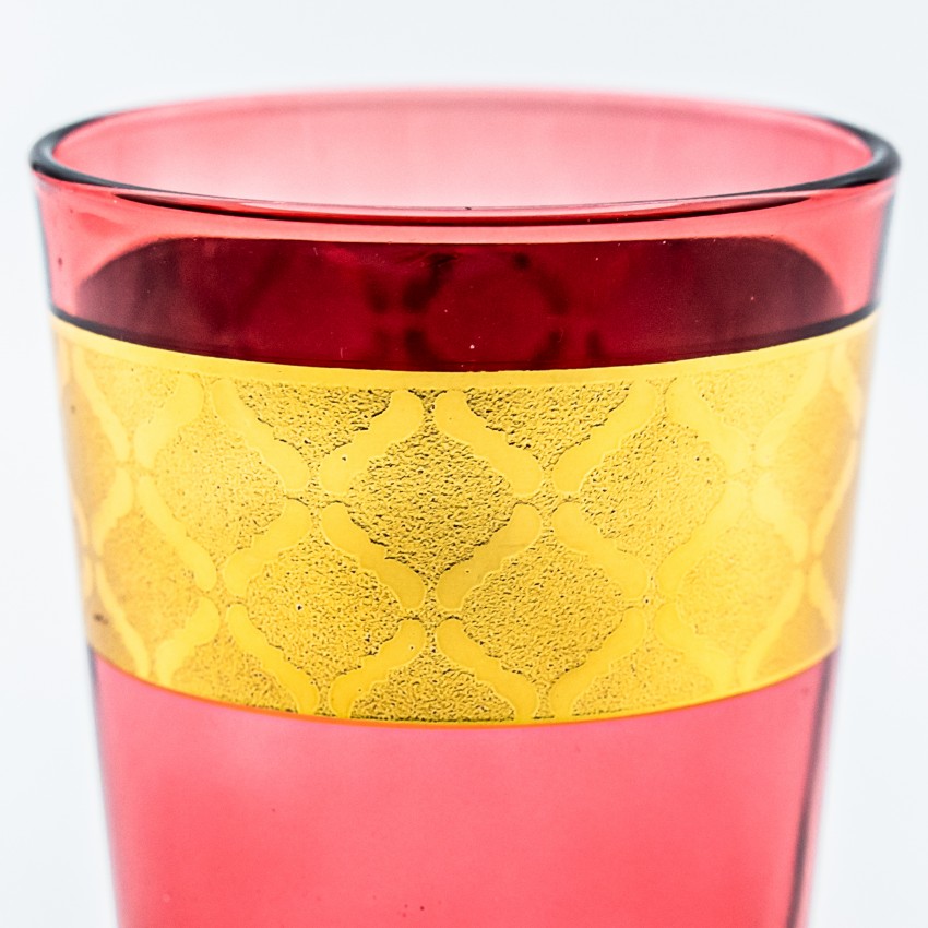 Verres à thé rouge Naël 20 cl x 6 - Coffret