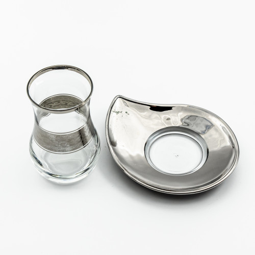 Verres à café ou à thé avec ces soucoupes Ali 10 cl x 6 - Coffret