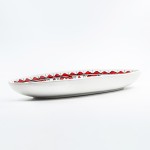 Plat ovale Bakir rouge - L 40 cm