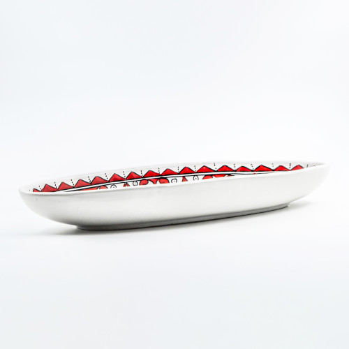 Plat ovale Bakir rouge - L 40 cm 2