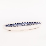Plat ovale Nejma bleu - L 40 cm