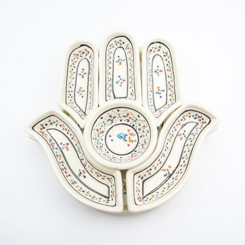 Service apéritif Main de Fatma Marrakech Blanc