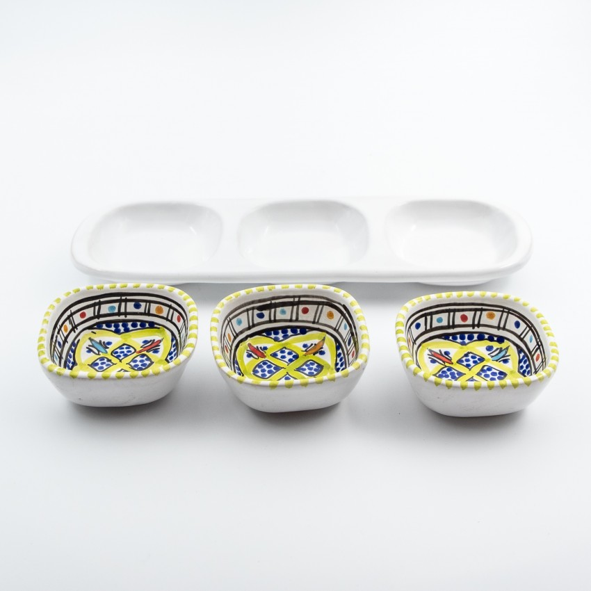 Service apéro tri-bols Anis vert clair