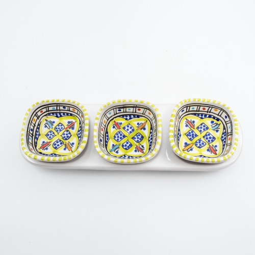 Service apéro tri-bols Anis vert clair