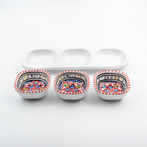 Service apéro tri-bols Anis Rouge