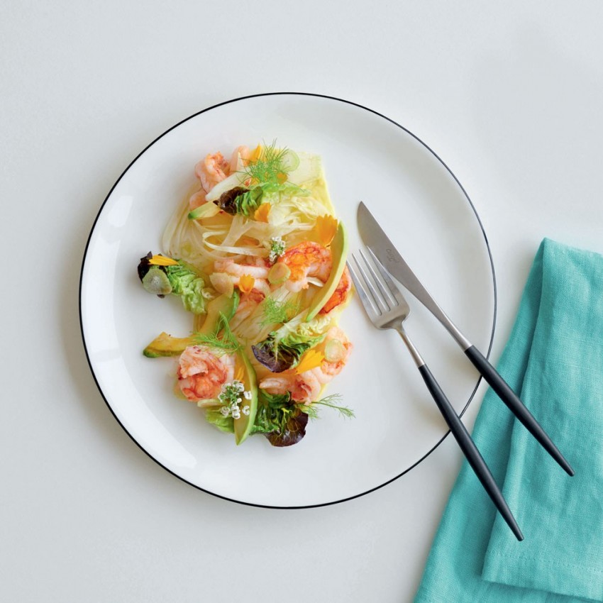 Assiette plate Ligne Noire - D 26.5 cm