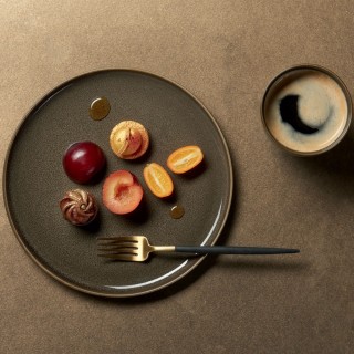 Assiette à entrée ou à dessert - D 21cm Verte - Kolibri Chestnut