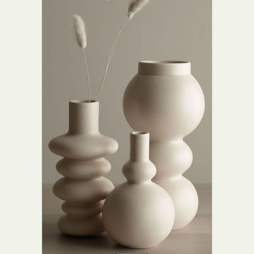 Vase Como Crème Boule - H 15.5 cm