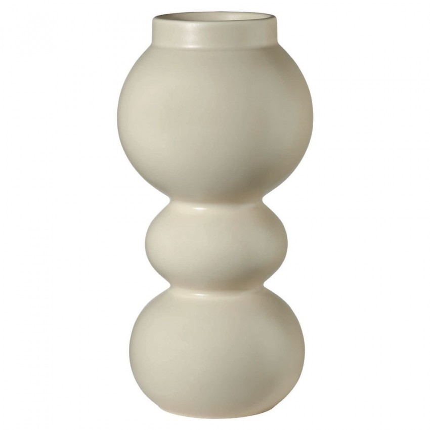 Vase Como Crème 3 Boules- H 23.5 cm