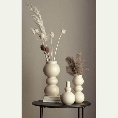 Vase Como Crème 3 Boules- H 23.5 cm