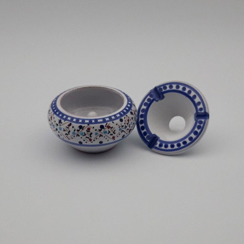 Cendrier marocain Marrakech blanc - Petit modèle 2