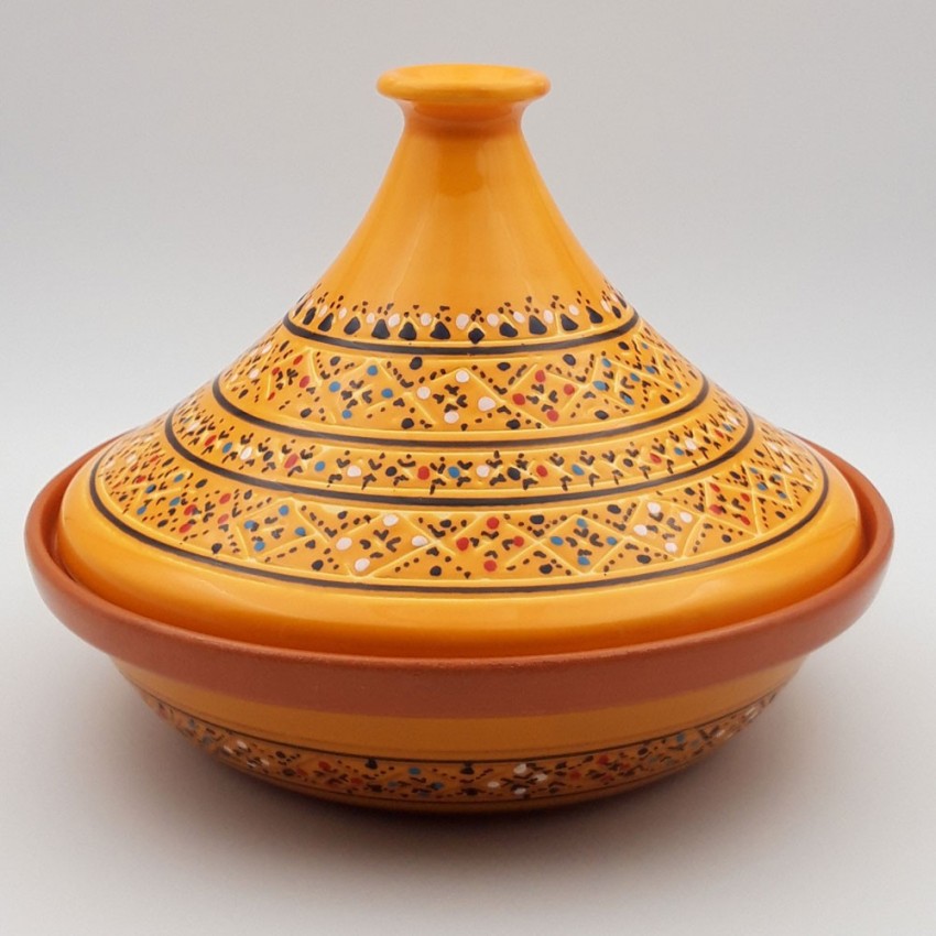 Tajine de cuisson Marrakech Jaune - D 31 cm